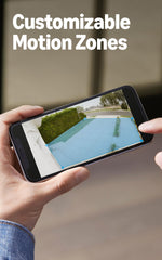 Ring Spotlight Cam Plus color night vision shows clear detail after dusk.