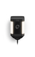 Ring Spotlight Cam Plus plug-in front view for around-the-clock home security monitoring