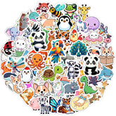 RINOLY 100pcs animal stickers for water bottles add color and fun to kids' gear.