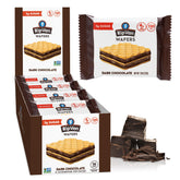 Rip Van Wafels dark chocolate wafer pack for convenient snacking.