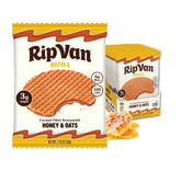 Rip Van Wafels Honey and Oats Stroopwafel pack with delicious texture, a great office snack.