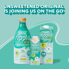Ripple Kids Unsweetened Milk with prebiotics for happier tummies