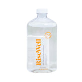 RiseWell Balance mint mouthwash bottle pour for a refreshing rinse