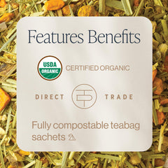 Rishi Tea Turmeric Ginger cup aroma inviting a cozy afternoon ritual.