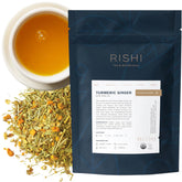 Rishi Tea Turmeric Ginger loose leaf for a fragrant warming brew