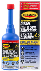 Rislone DEF Crystal Clean bottle ready for DEF tank dosing