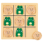 Rite Lite Passover tic-tac-toe board with grooved play surface for Seder.