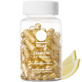 Ritual Postnatal Multivitamin bottle front with citrus flavor for postpartum nutrient intake.