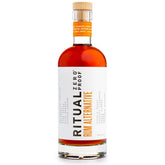 Ritual Zero-Proof Rum bottle ready for non-alcoholic cocktails with vanilla notes.
