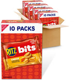 Ritz Bits Cheese Sandwich Crackers box front for bulk snack option