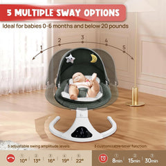 RIVIPLOU swing with aluminum-frame for a sturdy, portable design.