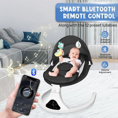 Riviplou portable infant swing with compact design for travel-friendly setup