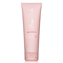 Rizos Curls Light Hold Gel bottle showing flexible curl definition and shine.