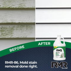 RMR-86 on vinyl siding delivers a cleaner, mold-free finish