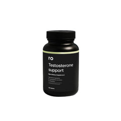 Ro Testosterone Support bottle front, signaling daily wellness and natural testosterone support.