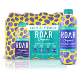 ROAR Organic Complete Hydration Blackberry Lemonade bottle, balanced electrolytes during workouts.