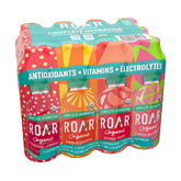 ROAR Organic strawberry lemonade bottle for refreshing hydration with vitamins.