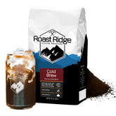 Roast Ridge ground cold brew blend bag offers smooth, everyday cold brew.