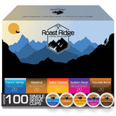 Roast Ridge Salted Caramel pod for Keurig brewers, smooth indulgence.