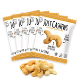 Roastery Coast Just Cashews 1 oz individually wrapped pack for easy on-the-go snacking