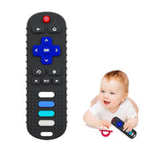 ROBBEAR remote teether closeup textures soothe tender gums.
