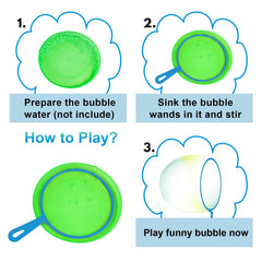 Roberly bubble wands set small wands for quick, playful bubbles