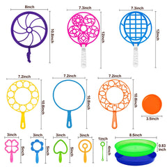 Roberly bubble wands set trays provide stable bubble-making surfaces