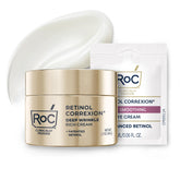 RoC Deep Wrinkle Rich Cream jar close-up shows fragrance-free, hydrating formula