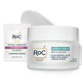 RoC Hydration+ moisturizer bottle delivering deep hydration for all skin types.
