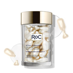 RoC Retinol Correxion night serum bottle closeup for anti-aging care