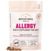 Rocco & Roxie Seasonal Allergy Relief packaging for daily cat care
