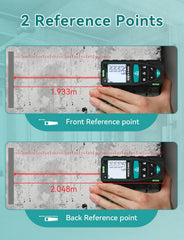RockSeed dual bubble levels provide steadier alignment during measurements.