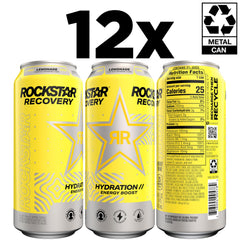 Rockstar Recovery B vitamins label emphasizing daily value support.