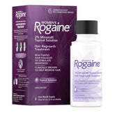 Rogaine Women’s 2% Minoxidil bottle for easy daily scalp application and potential regrowth