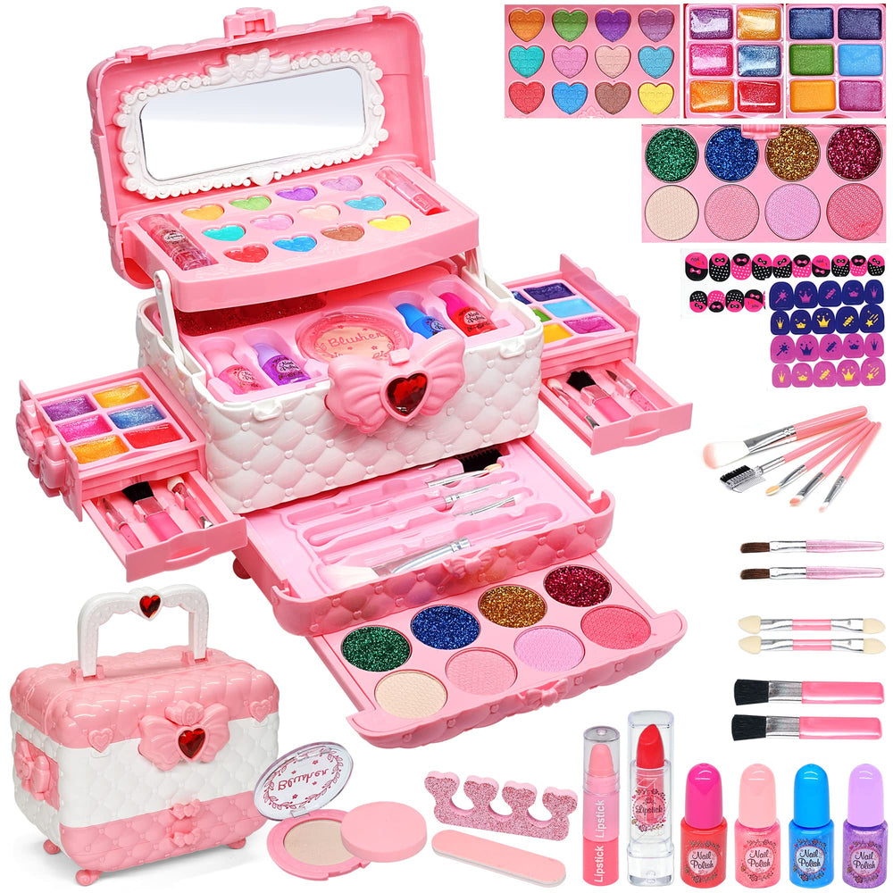 ROKKES kids makeup set with colorful palettes for creative pretend play