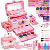 ROKKES kids makeup set with colorful palettes for creative pretend play