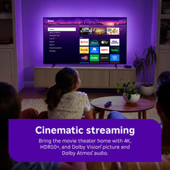 Roku Ultra with Dolby Atmos for immersive room‑filling sound