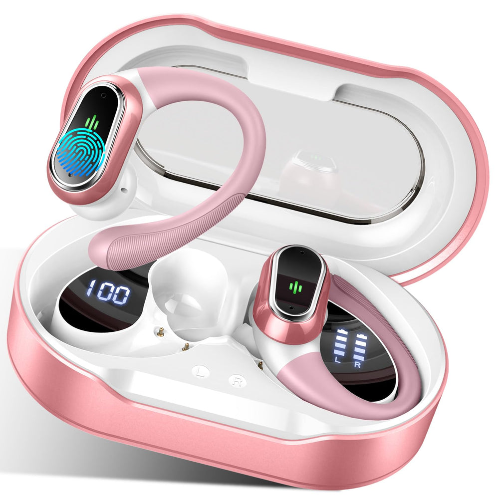 Rolosar Wireless Earbuds with open case auto-pairing for instant connectivity