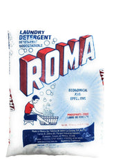 Roma Laundry Detergent close-up shows bright fabrics after a wash.
