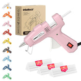 ROMECH 20W mini hot glue gun pink for quick crafts and repairs