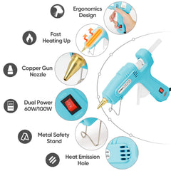 ROMECH glue gun preheats quickly to 410°F for heavy materials