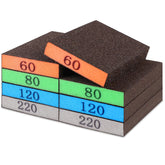 Romeda 8-pack sanding block 60 grit orange for rapid shaping on wood