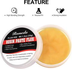 Romeda solder flux paste application aids precise soldering on boards