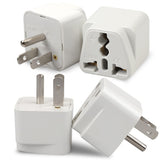Romeda universal adapter Europe-to-US white pack, ideal for travel charging