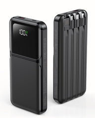 RONEGN portable charger with built-in cables for convenient travel charging.