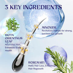 RootStim applying serum to the scalp for precise treatment