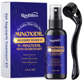 RootStim Minoxidil bottle with rosemary for 2 oz spray, supporting healthier-looking hair