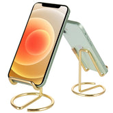 ROPOSY gold desktop stand angle view for ergonomic phone viewing