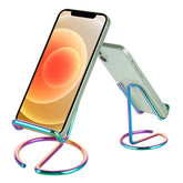 roposy rainbow desktop stand with a vibrant finish for hands-free viewing.