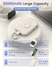 RORRY Apple Watch Ultra charger with built in cables during outdoor activity